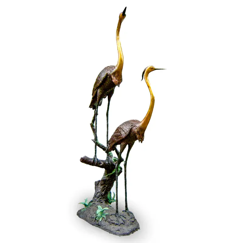Pair Of Cranes Standing 1