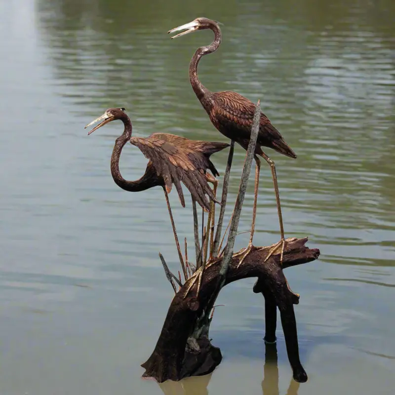 Pair Of Herons On Tree 1