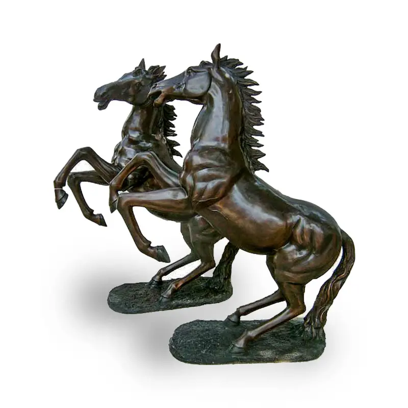 Pair Of Rearing Horses 1