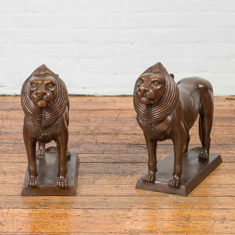 Pair Of Tabletop Lions 1