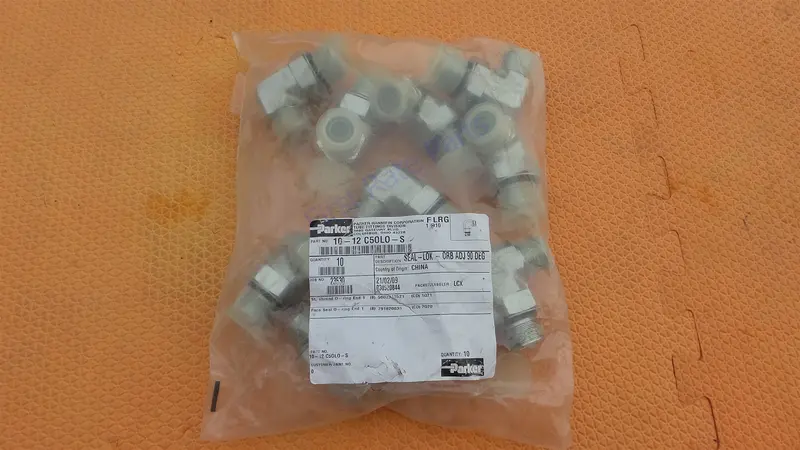 Parker 12 C50l0-S Seal-Lok O-Ring Face Seal Tube Fitting 90 Elbow 10P 1