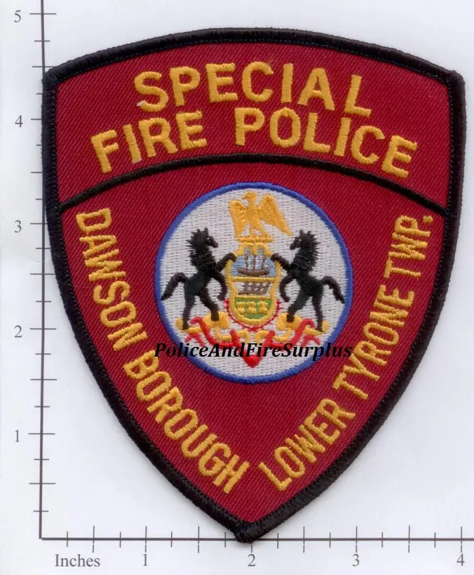 Pennsylvania - Dawson Borough Lower Tyrone Township Special Fire Police Patch 1