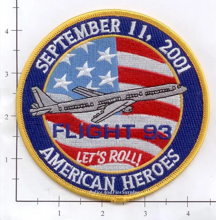 Pennsylvania - Flight 93, Sept 11, 2001 American Heroes Patch V2 1