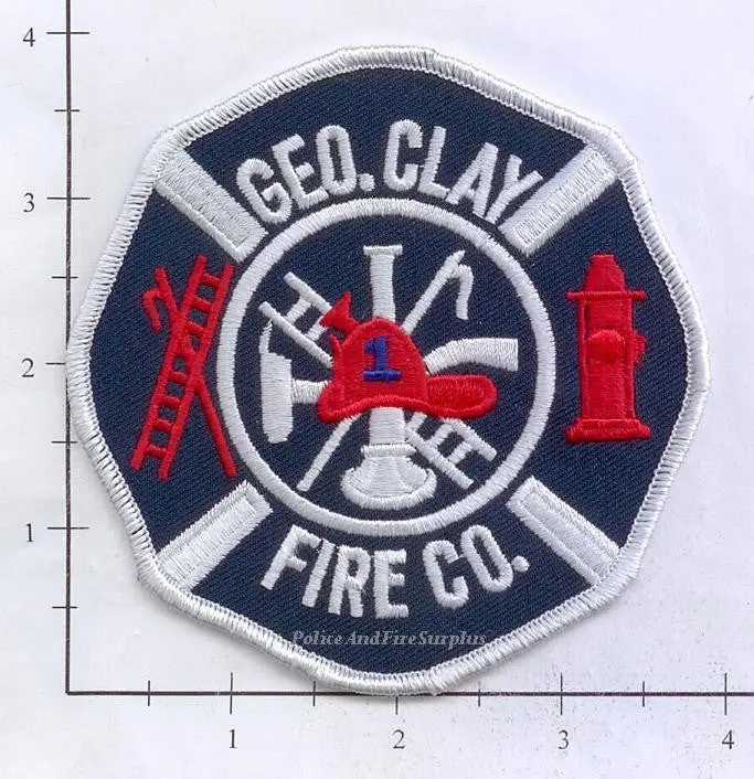 Pennsylvania - George Clay Fire Company Fire Dept Patch 1