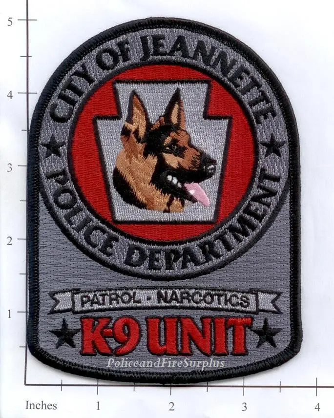 Pennsylvania - Jeannette K-9 Police Dept Patch 1