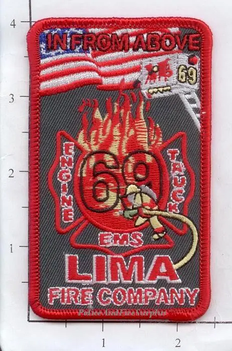 Pennsylvania - Lima Fire Dept Engine 69 Ladder 69 Fire Dept Patch 1
