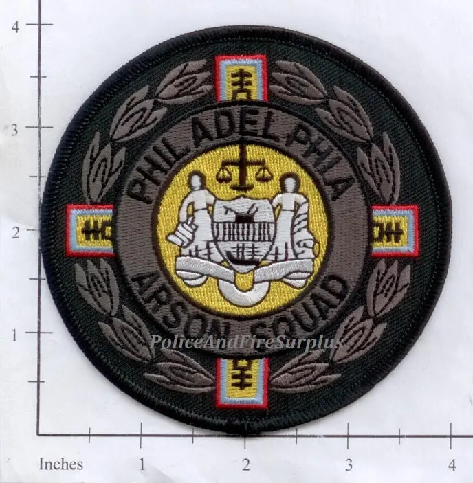 Pennsylvania - Philadelphia Arson Squad Police Dept Patch 1
