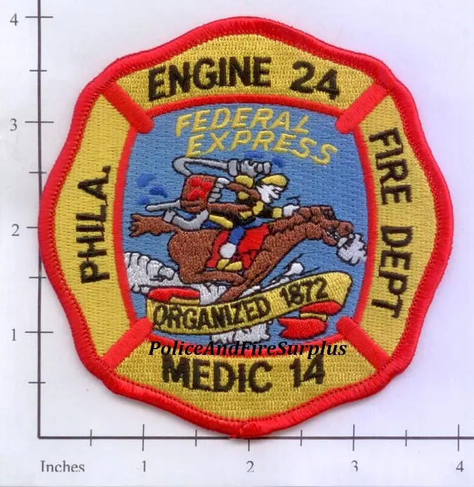 Pennsylvania - Philadelphia Engine 24 Medic 14 Fire Dept Patch 1