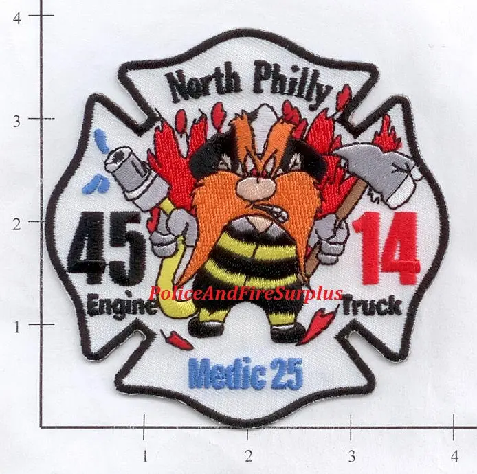 Pennsylvania - Philadelphia Engine 45 Truck 14 Medic 25 Fire Dept Patch 1