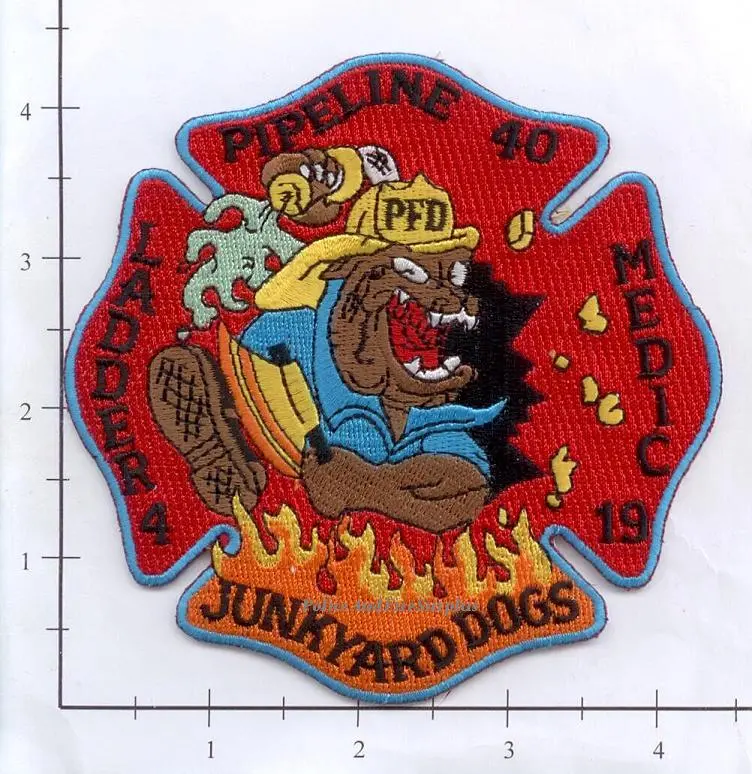 Pennsylvania - Philadelphia Pipeline 40, Ladder 4, Medic 19 Fire Dept Patch 1