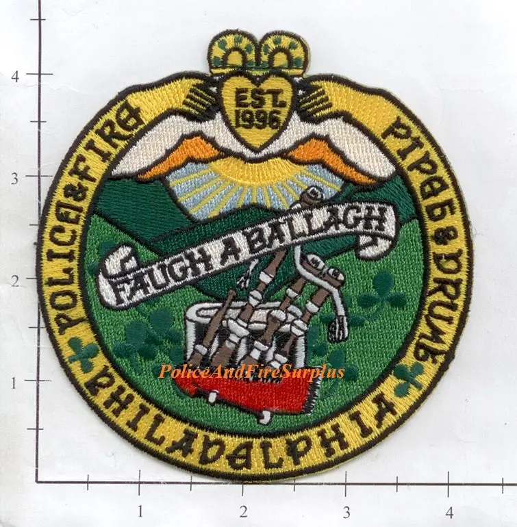 Pennsylvania - Philadelphia Police & Fire Pipes & Drums Patch V1 1