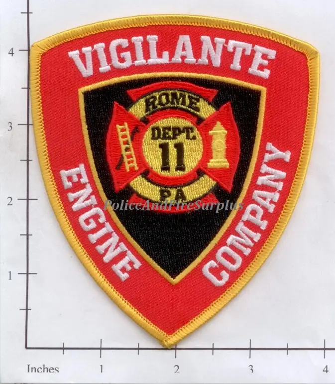Pennsylvania - Rome - Vigilante Engine Company  Fire Dept Patch 1
