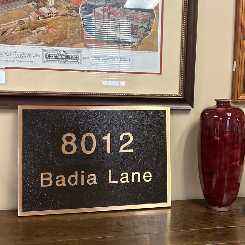 Personalized Address Plaque 1