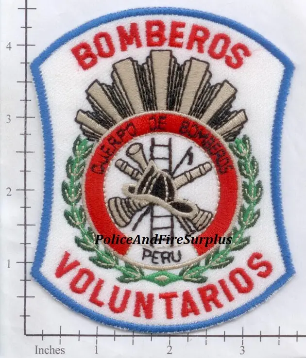 Peru - Peru Volunteer Fire Fighters Fire Dept Patch 1