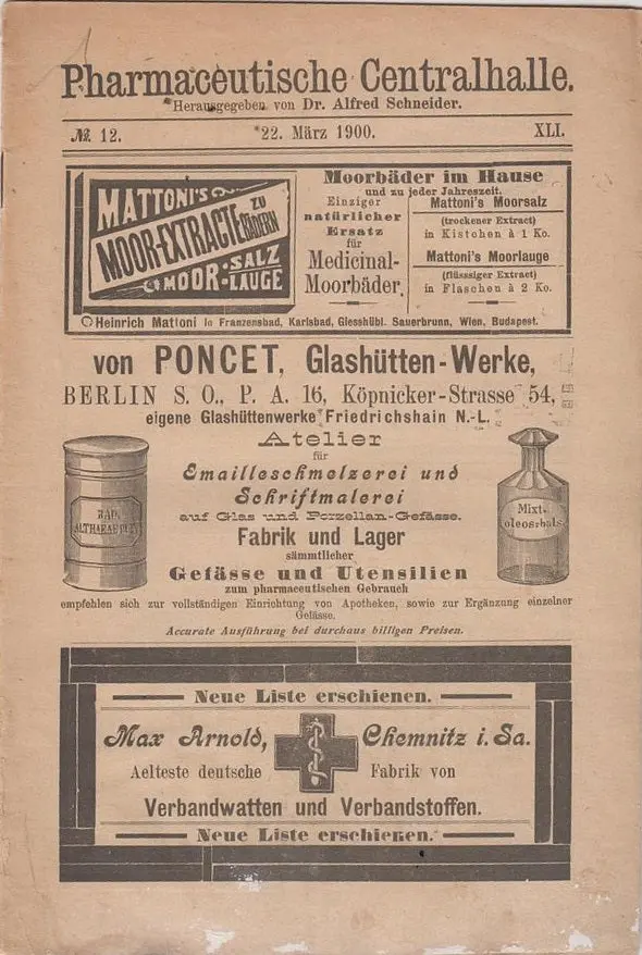 Pharmaceutishe Centralhalle 1