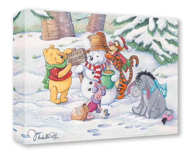 Pooh's Winter Holiday - Treasure On Canvas 1