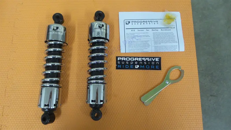 Progressive Suspension 412-4044C Shocks 412 For Harley-Davidson Sportster 883 12 1