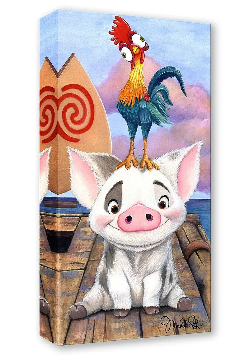 Pua And Hei Hei - Treasure On Canvas 1
