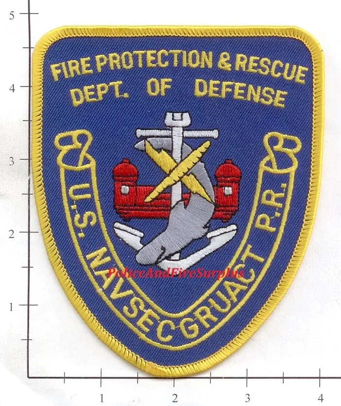 Puerto Rico - Navy Security Group Activities Navsecgruact Fire Protection And Rescue Patch V1 1