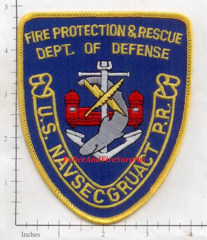 Puerto Rico - Navy Security Group Activities Navsecgruact Fire Protection And Rescue Patch V2 1