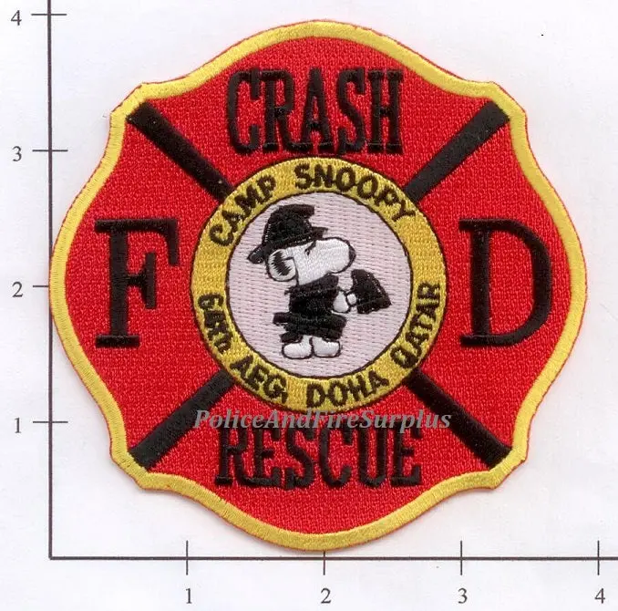 Qatar - Doha Camp Snoopy 64Th Air Expeditionary Group Fire Dept Patch 1