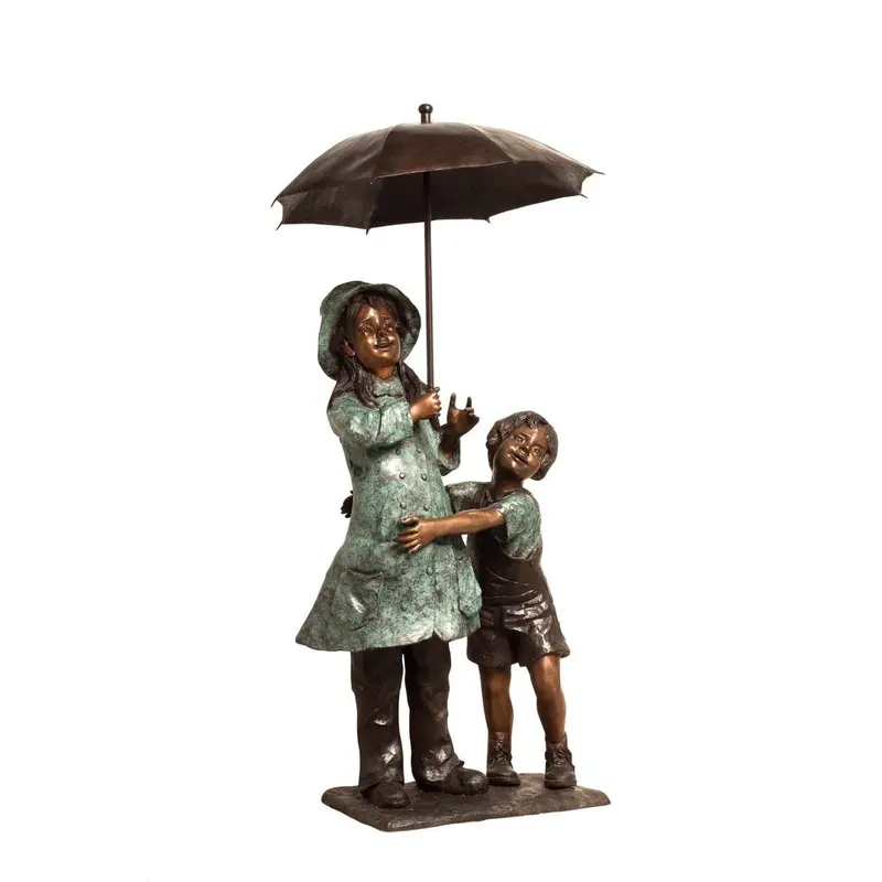 Rainy Day Siblings Fountain 1