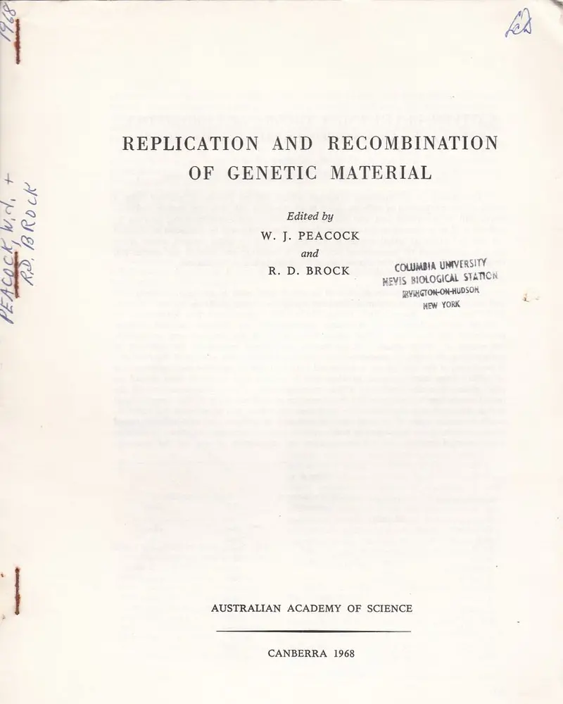 Replication And Recombination Of Genetic Material 1