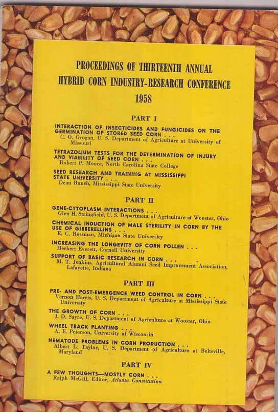 Report Of The Thirteenth Annual Hybrid Corn Industry Research Conference  By Heckendorn, William And Benjamin R. Blakenship, Jr. 1
