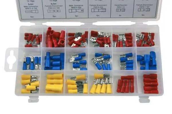 Resolut 120Pc Assorted Insulated Crimp Terminals 2980 1