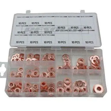 Resolut 150 Piece Diesel Injector Copper Washer Assortment 9147 1