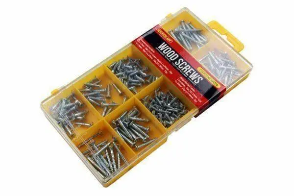 Resolut 215 Piece Assorted Woodscrews - Csk Pozi & Round Head 2899 2