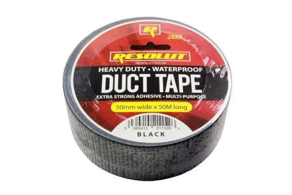 Resolut  Black Duct Tape 50Mm X 50 Mtr Roll 2883 1