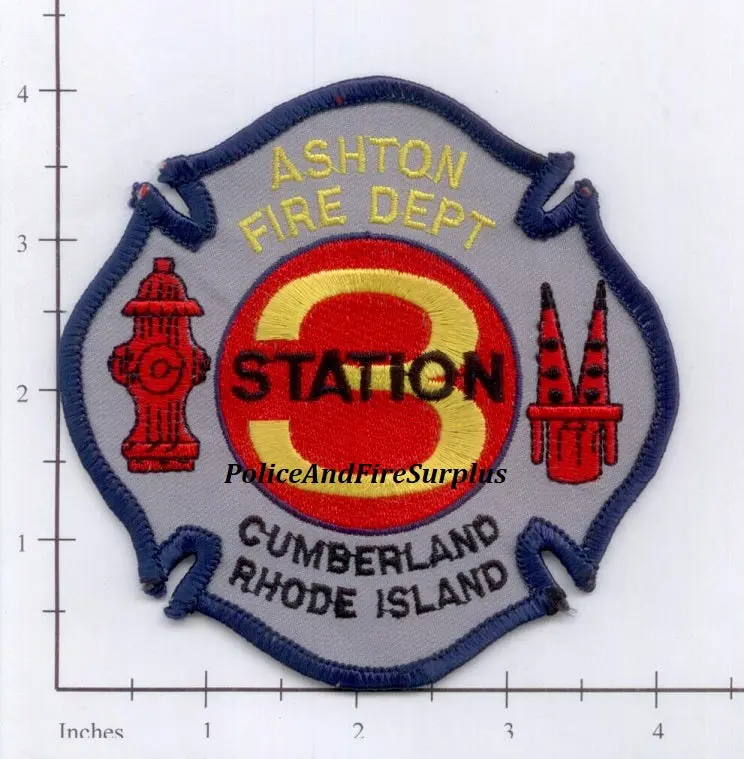 Rhode Island - Ashton Fire Dept Station 3 Dept Patch 1