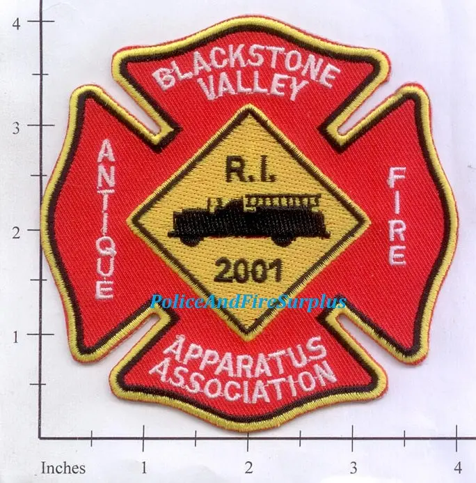 Rhode Island - Blackstone Valley Antique Fire Apparatus Association Fire Dept Patch 1