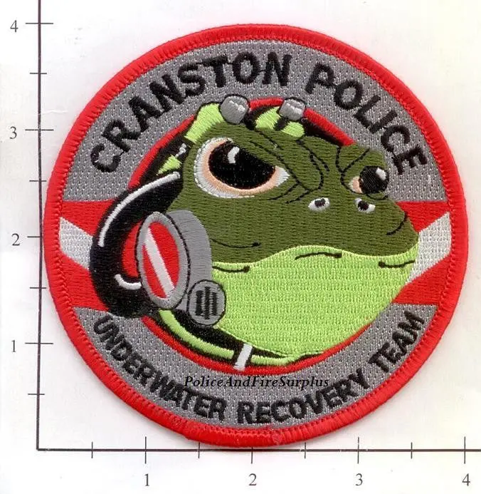 Rhode Island - Cranston Police Underwater Recovery Team Dept Patch V1 1