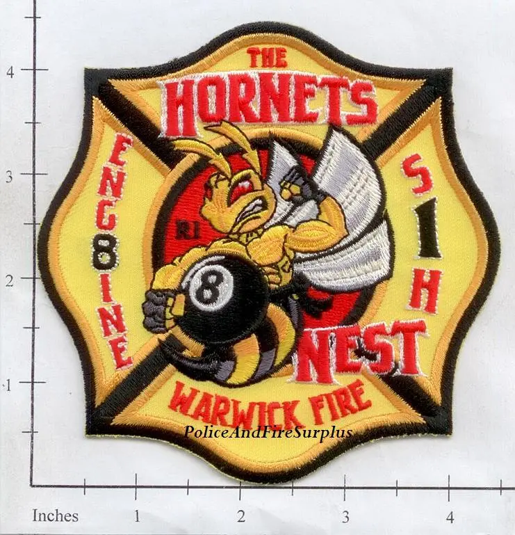 Rhode Island - Warwick Engine 8, Special Hazards 1 Fire Dept Patch 1