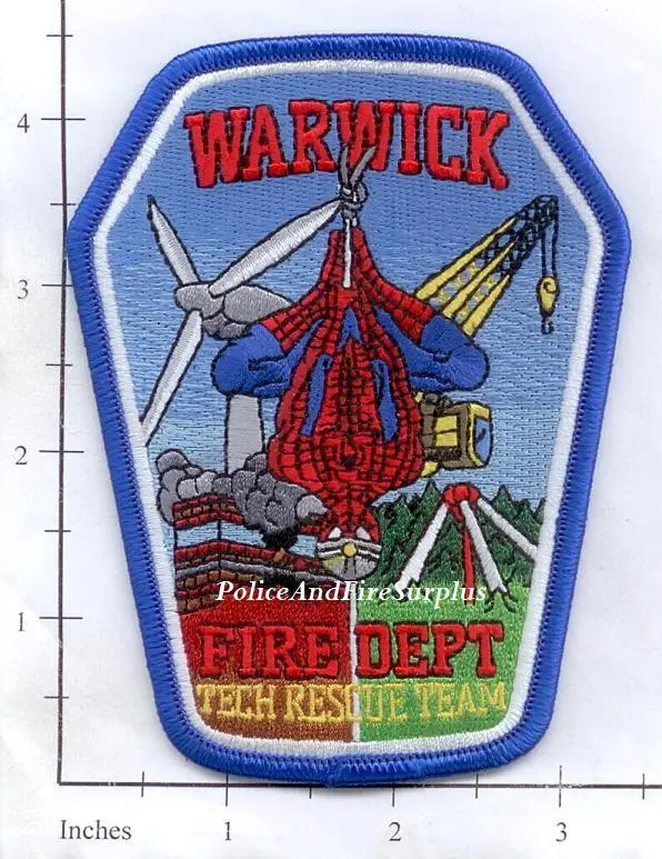 Rhode Island - Warwick Technical Rescue Team Fire Dept Patch 1