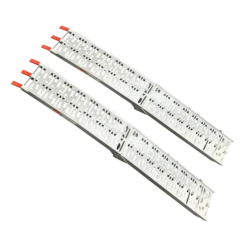 Ride On Loading Ramps With Handle - Easy To Carry Aluminium Ride On Loading Ramps With Handles - 2 Per Kit 1