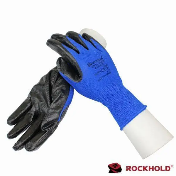 Rockhold 12 Pairs Nitrile Coated Gloves Size 10/Xl Hard Wearing 90006 1
