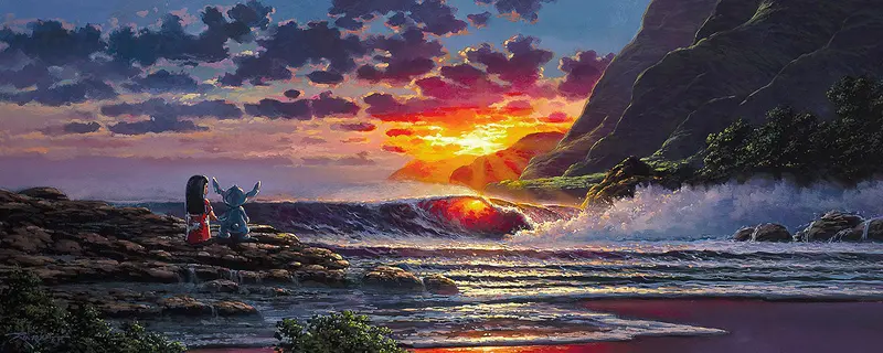 Rodel Gonzalez – Lilo And Stitch Share A Sunset 1