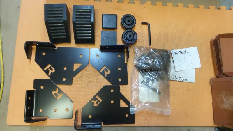 Rogue Monster Utility Bench 2.0 Rk0060-Bz Rubber - Hardware Kit Only 1