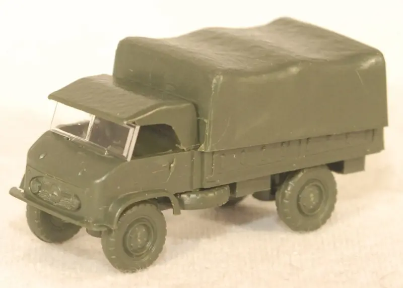 Roskopf  142 - Mercedes Benz Unimog Lkw Truck 1.5 Ton Canvas Top - German - 1:100 Scale 1