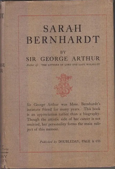 Sarah Bernhardt  By Arthur, George 1