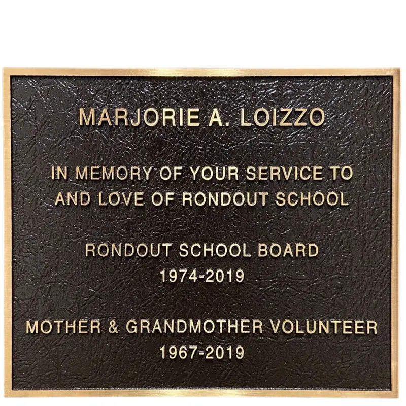 School Dedication Plaque 1