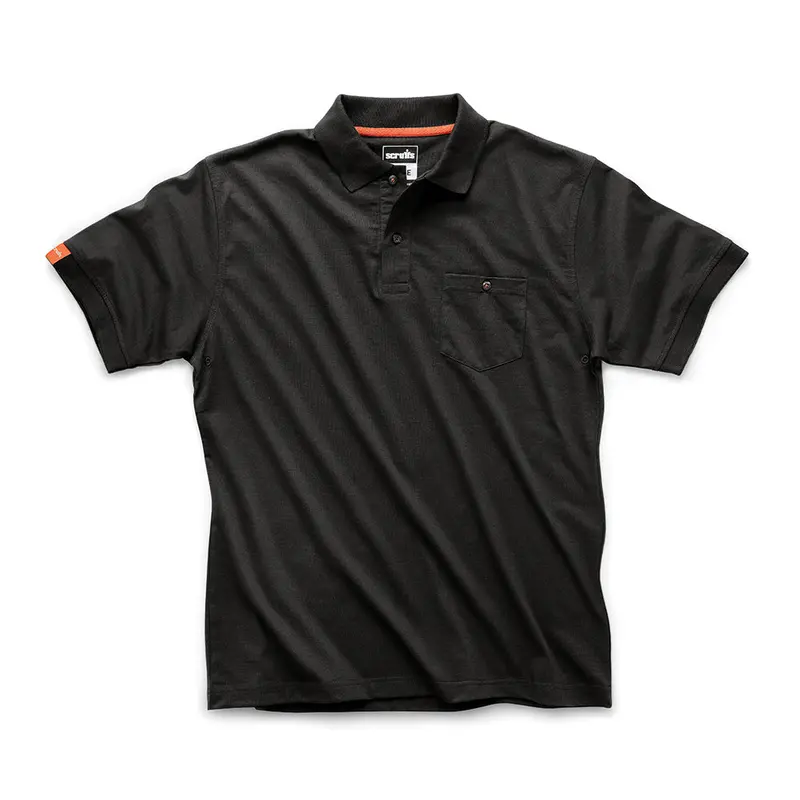 Scruffs Eco Worker Polo Black 1