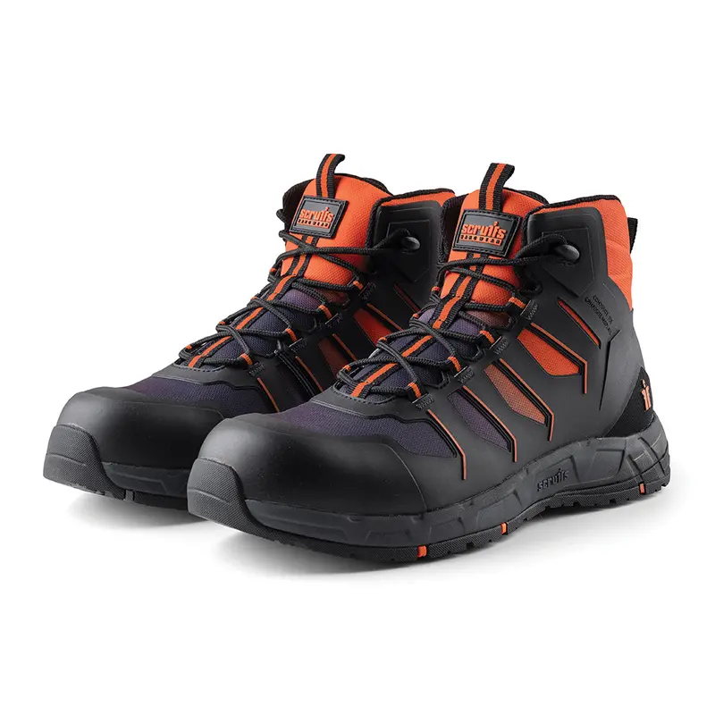 Scruffs Glide Safety Boot Black / Orange 1