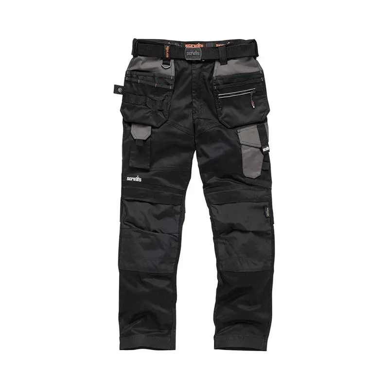 Scruffs Pro Flex Holster Trousers With Belt Black 1