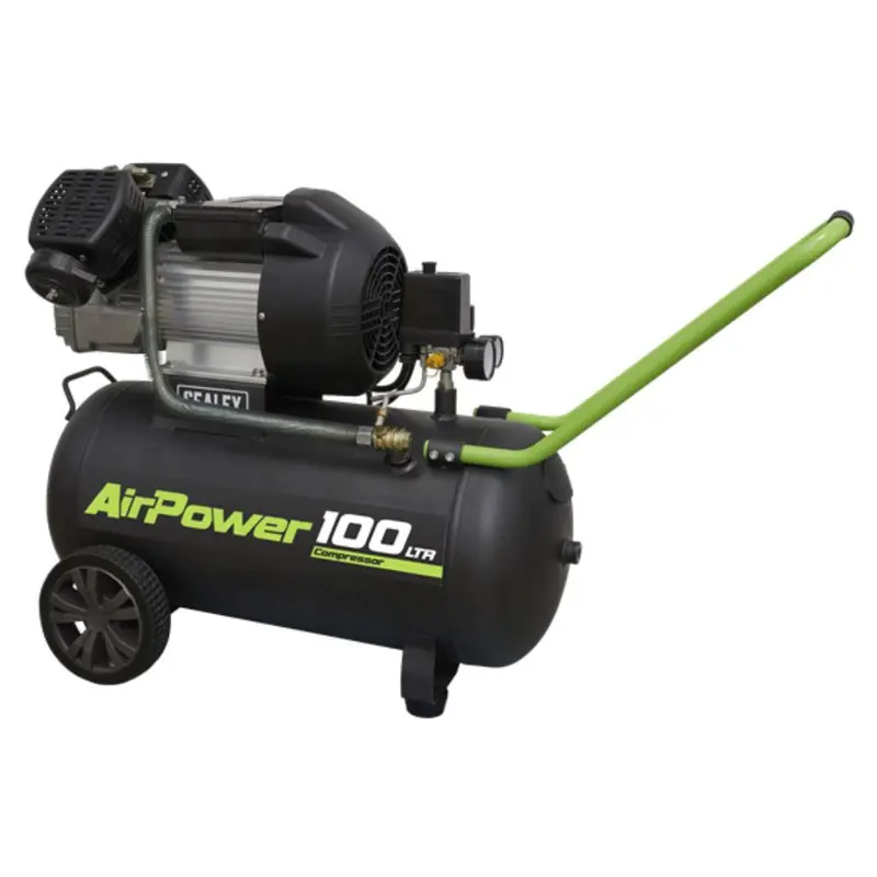Sealey Air Compressor 100L V-Twin Direct Drive 3Hp Sac10030ve 1