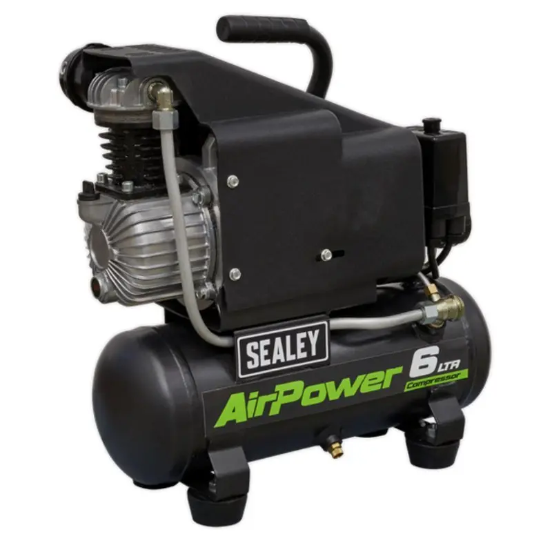 Sealey Air Compressor 6L Direct Drive 1Hp Sac0610e 1