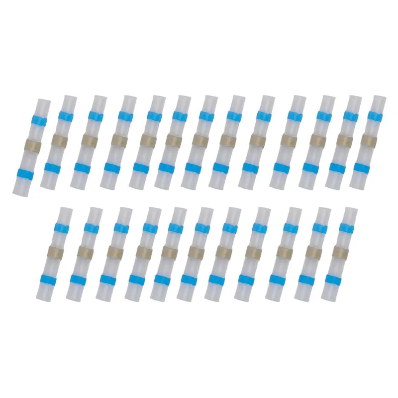 Sealey Heat Shrink Butt Connector Solder Terminal 16-14 Awg, Blue - Pack Of 25 Btssb25 1